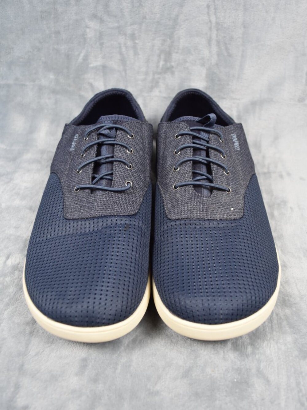 OluKai Navy Nohea Moku No Tie Fishing Beach Boat Shoes Men Size 14 - Picture 2 of 10